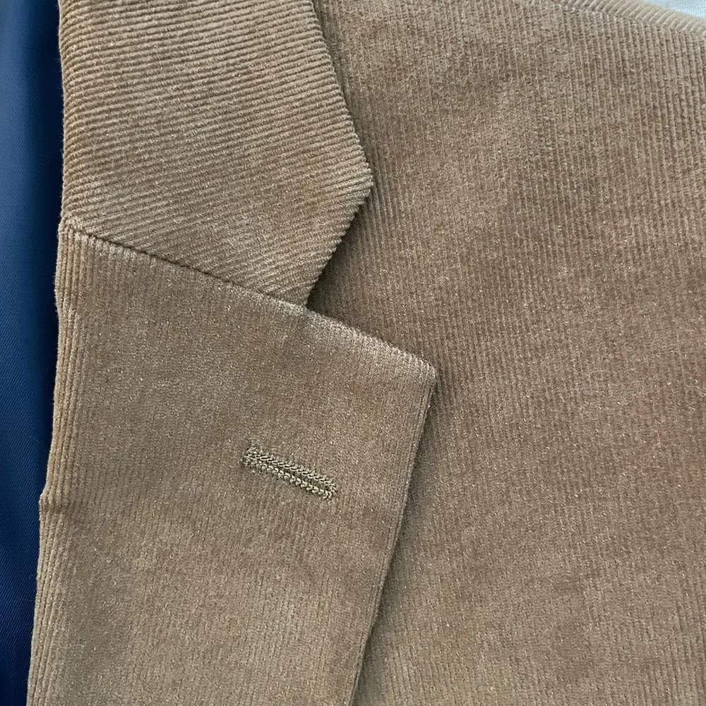 Tommy Hilfiger TH‎ Flex Modern Fit Fine Wale Corduroy Jacket in Brown 38 R $295